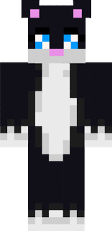 white and black cat