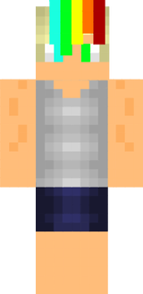 White-tank-top Rainbow boy
