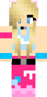 Kim Possible - Michaela (Hellblaues USA-Crop-Top, Pinke Hose, verschiedene Bänder Outfit)