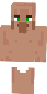 aldeano en calzones amigable