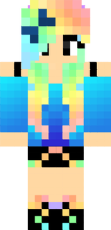 rainbow girl skin