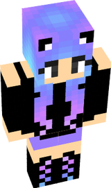 Actual minecraft skin with straps on the t-shirt