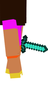 dora holding sword facing right