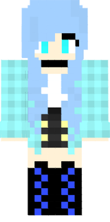 Blue haired fox girl (Anime edition w/ Denim jacket + Dress)