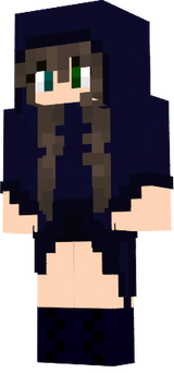 2 colored eye dark girl 