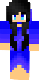 curved black hair