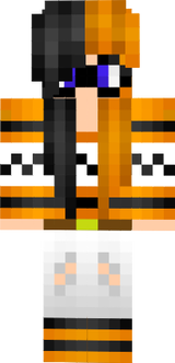 Black n' Orange Halloween Girl With Glasses