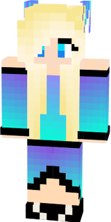 Blond Cool-Colored Wolf Girl