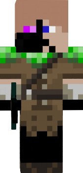 Preview of texture: half enderman half steve