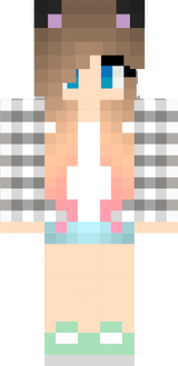 Girl Brown Haired Cat Pink Casual Summer