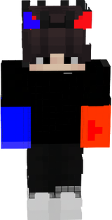 azul e vermelho