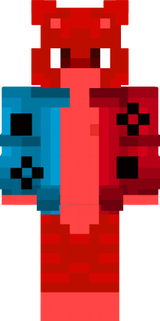 red cat blue and red joy con