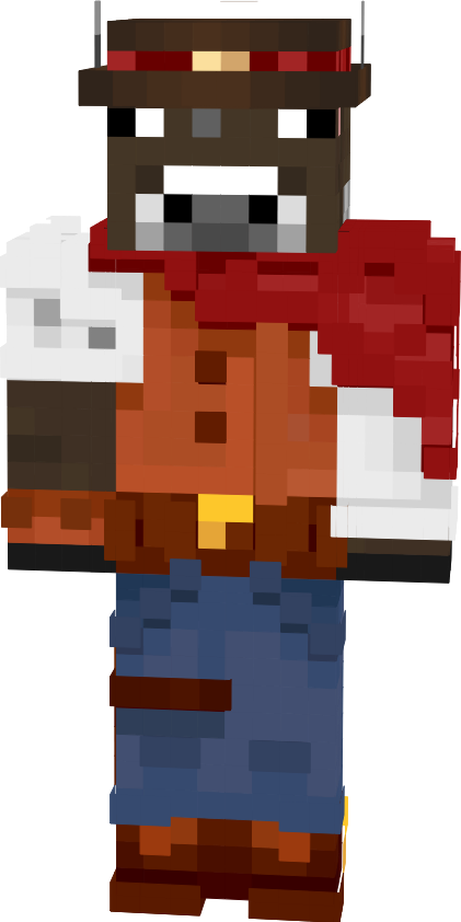 Preview of texture: the cow cowboy