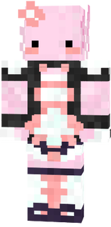 maid axolotl minecraft skin