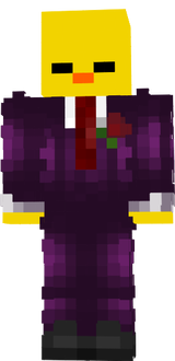 Pollo co· Traje morado formal