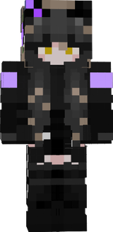 Goth Purple Cat Girl