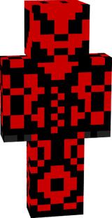red in black