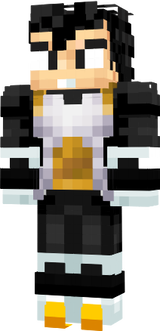 vegeta ropa negra