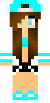 Tomboy Skater Blue Diamond Girl Brown Haired