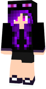 Enderman Girl Shorts Bike