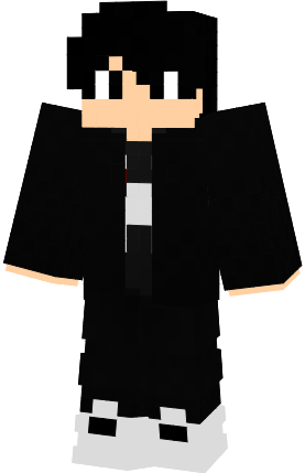 Preview of texture: guy with 3D black jacket