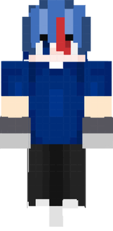 Boy with blue
