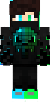 Green and Blue Skull
