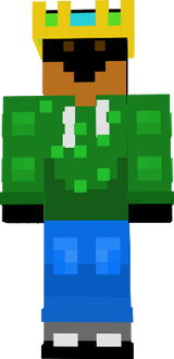 Penguin King With A Green Sweater On