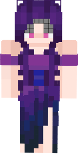 Purple hair ombre dress