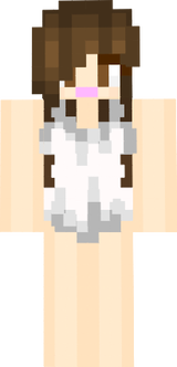 Minecraft Girl White One Piece Swimsuit