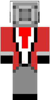 Red speaker man + jetpack