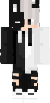 black white