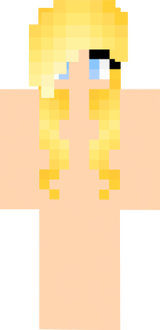 girl hair blonde / yellow / gold base skin