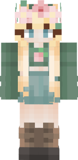 green flower overall