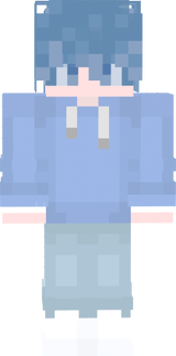 マイクラスキン（水色）２