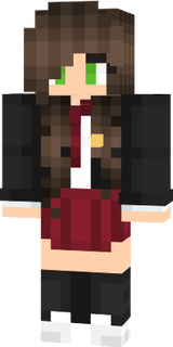 Girl Brown Haired School Uniform