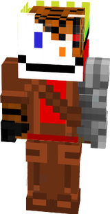 king Alias el tigre juega with broken mask