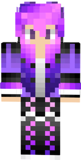 Ender Girl Dragon Hair Purple