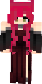 dark red gown