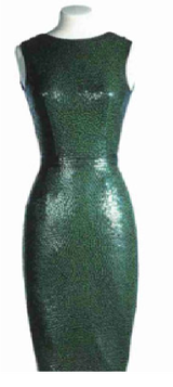 Green golden globes dress 1962