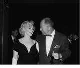 norma jean mortenson and billy wilder press conference 1958