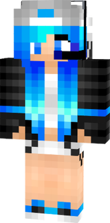 Fixed Ender Girl Blue Gamer Tomboy