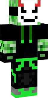 Creeper con mascara vengativa y enojada