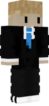 Irre_le_vant Krawatte blau lang
