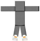 orange shoes
