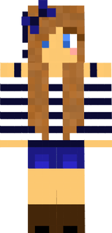 Girl Blau schleife