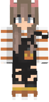 snowy made julia a spooky skin literally 4 hours before halloween ended
