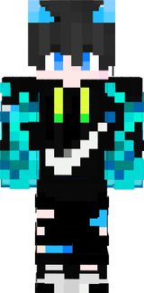 blue fire demon boy