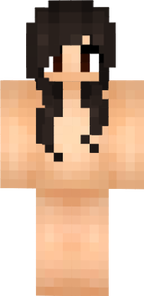 girl dark brown hair base skin