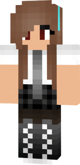 Girl Brown Hair Mexican Uniform School v3